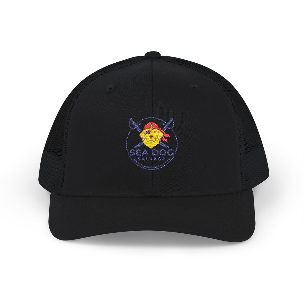 Sea Dog Trucker Cap - Embroidered Nautical Snapback Hat