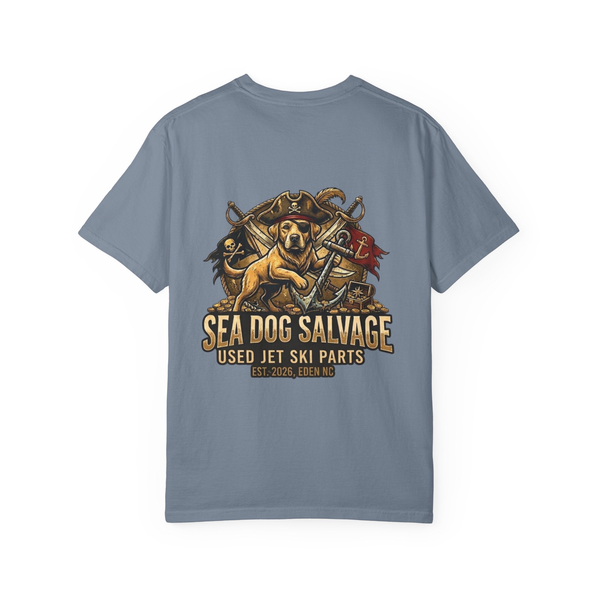 Sea Dog Salvage T-Shirt — Used Jet Ski Parts Vintage Dog Logo