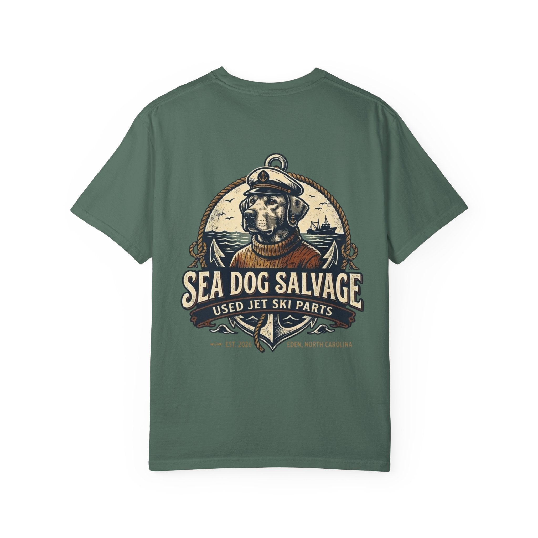 Sea Dog Salvage Anchor T-Shirt – Vintage Nautical Jet Ski Parts Tee