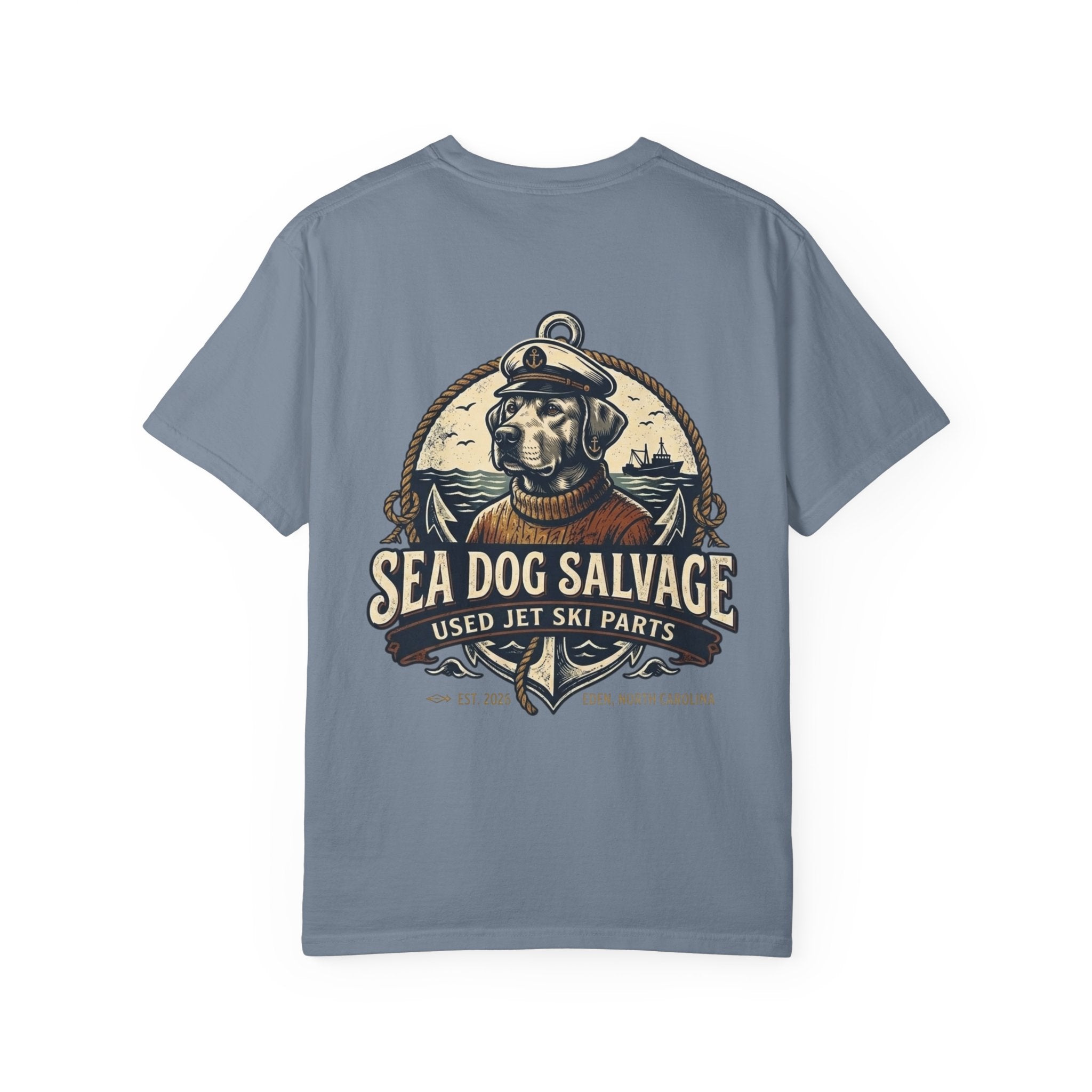 Sea Dog Salvage Anchor T-Shirt – Vintage Nautical Jet Ski Parts Tee