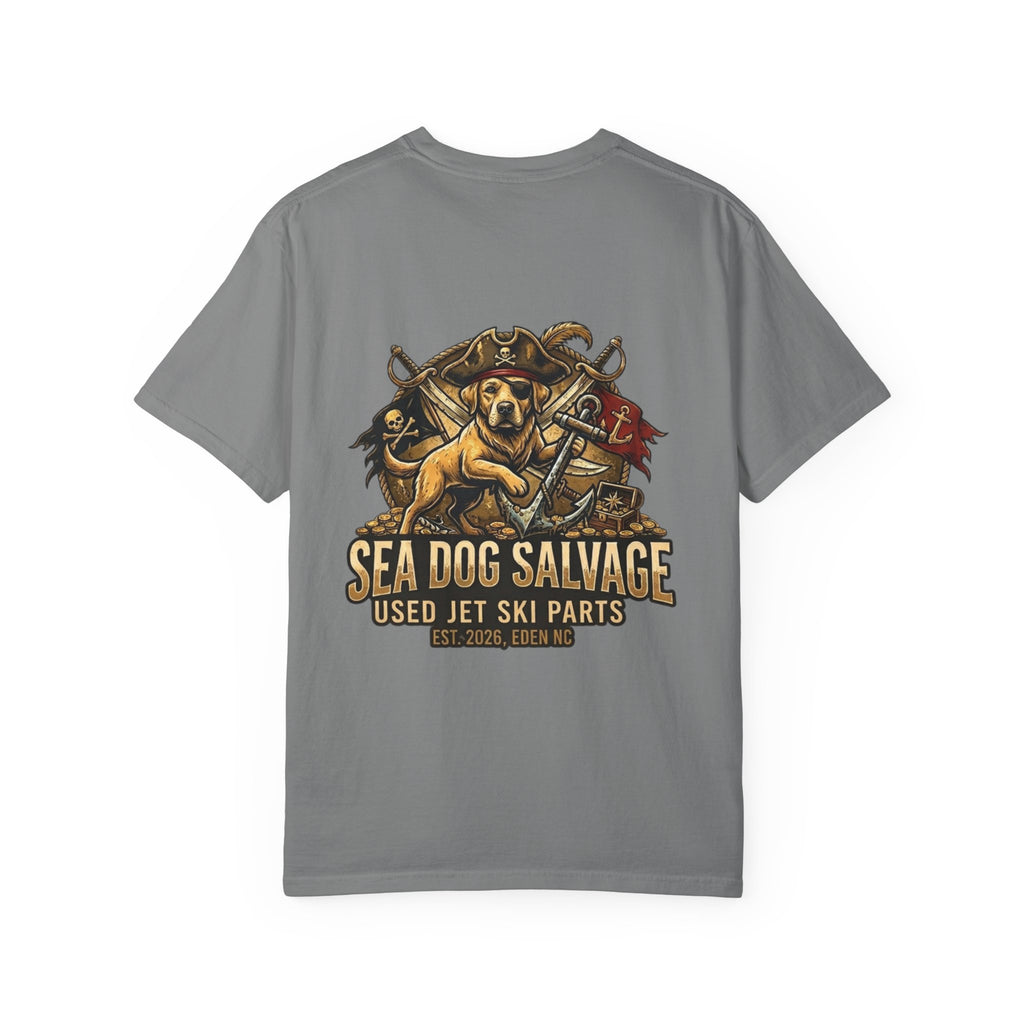 Sea Dog Salvage T-Shirt — Used Jet Ski Parts Vintage Dog Logo