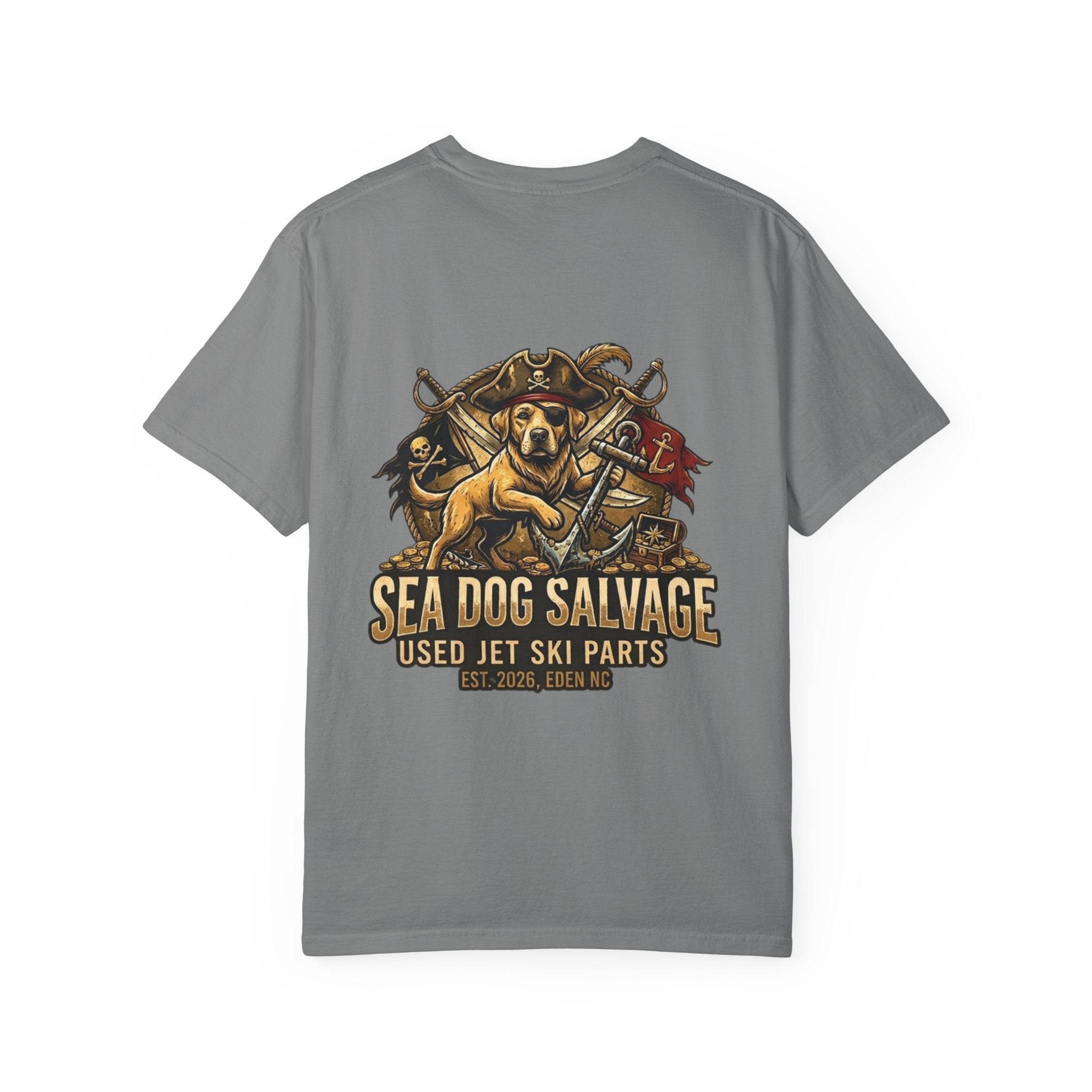 Sea Dog Salvage T-Shirt — Used Jet Ski Parts Vintage Dog Logo