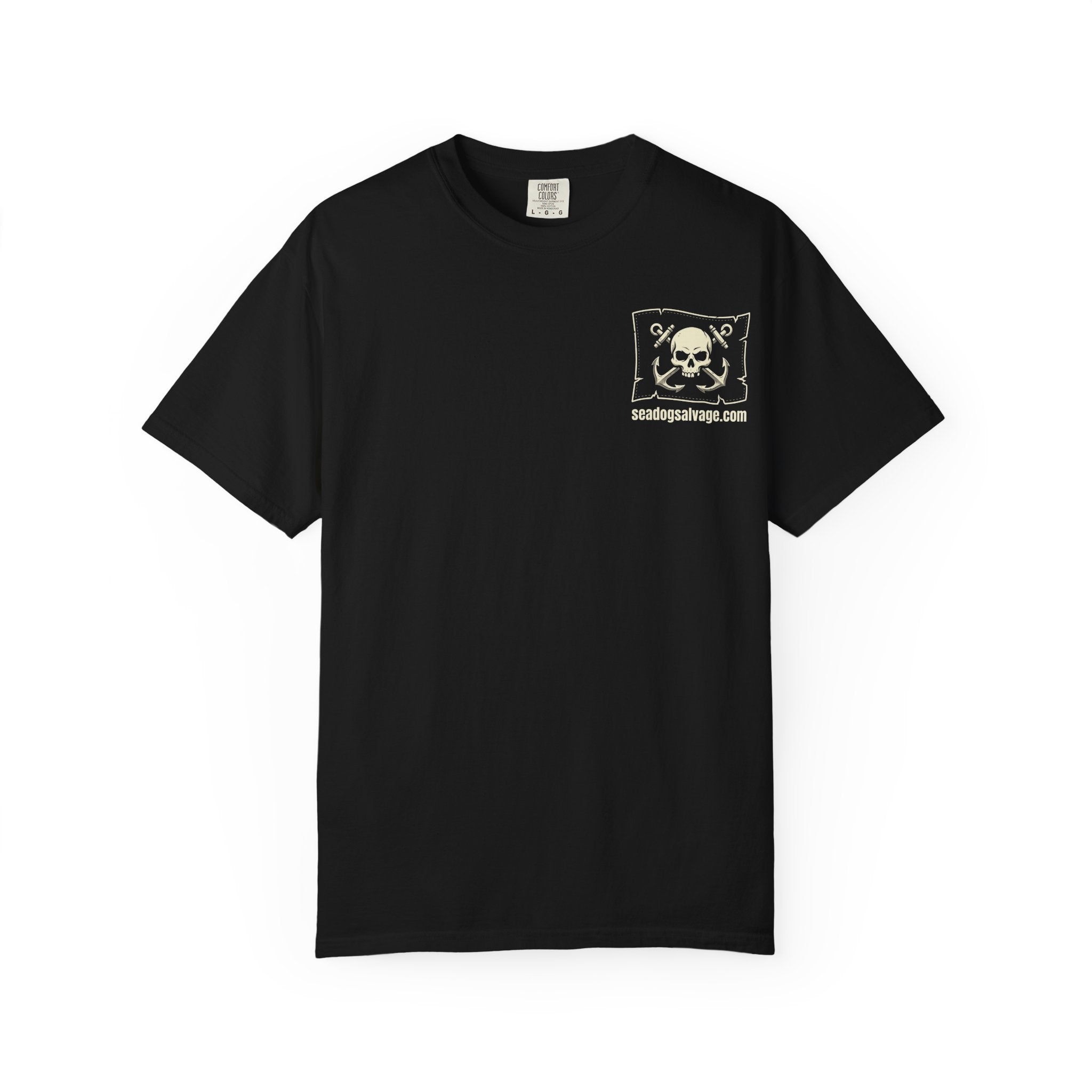 Sailor Skull Graphic T-Shirt — 'Mean Dog Sailing' Vintage Nautical Tee