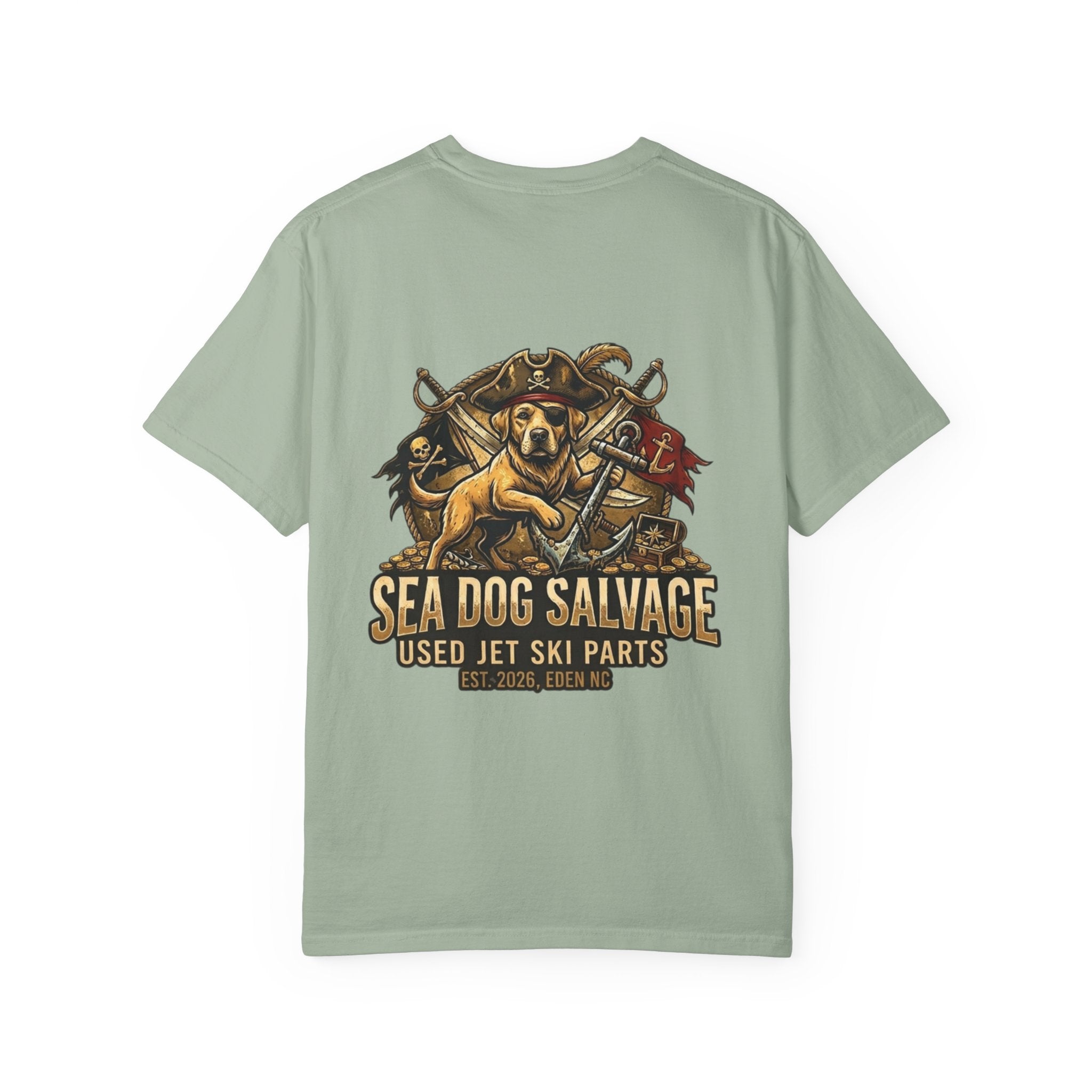 Sea Dog Salvage T-Shirt — Used Jet Ski Parts Vintage Dog Logo