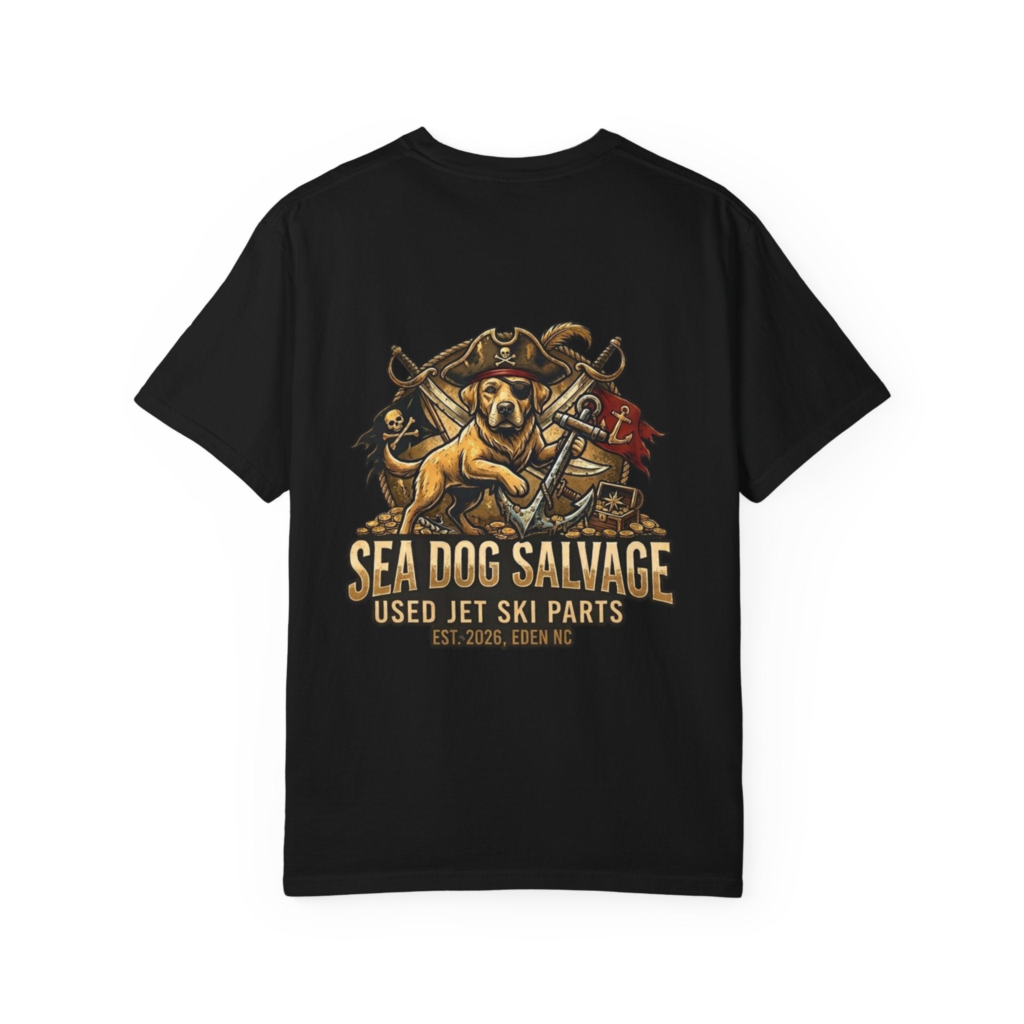 Sea Dog Salvage T-Shirt — Used Jet Ski Parts Vintage Dog Logo