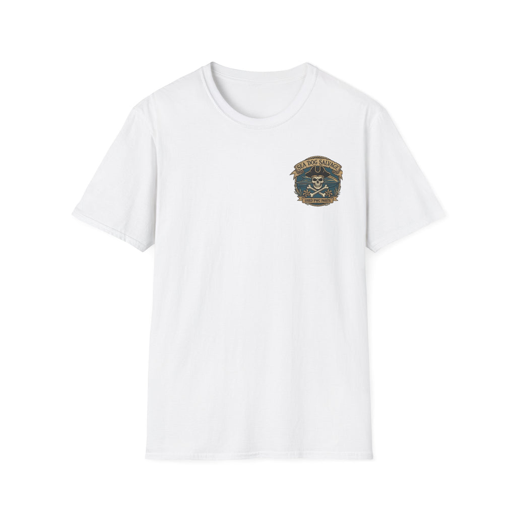 Sea Dog Salvage Vintage Skull T-Shirt — Nautical Boat Crew Tee