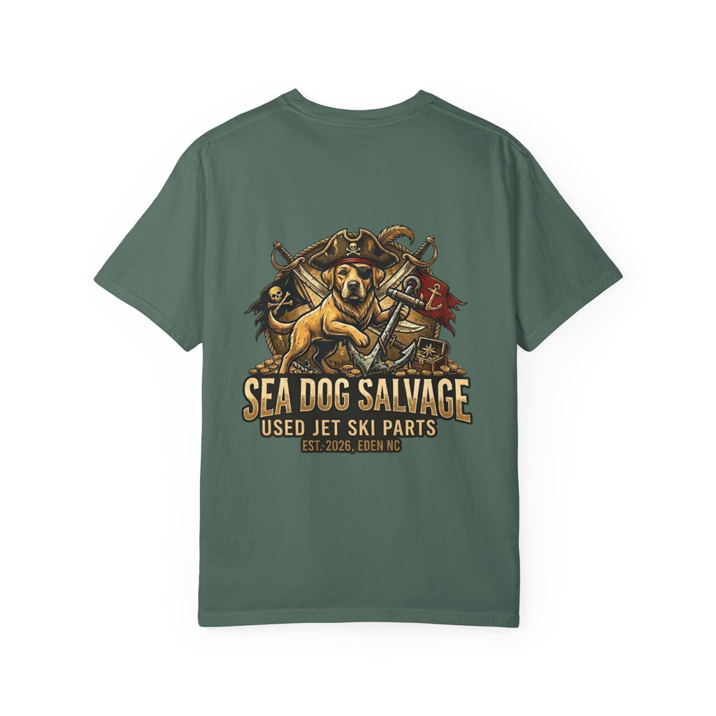 Sea Dog Salvage T-Shirt — Used Jet Ski Parts Vintage Dog Logo