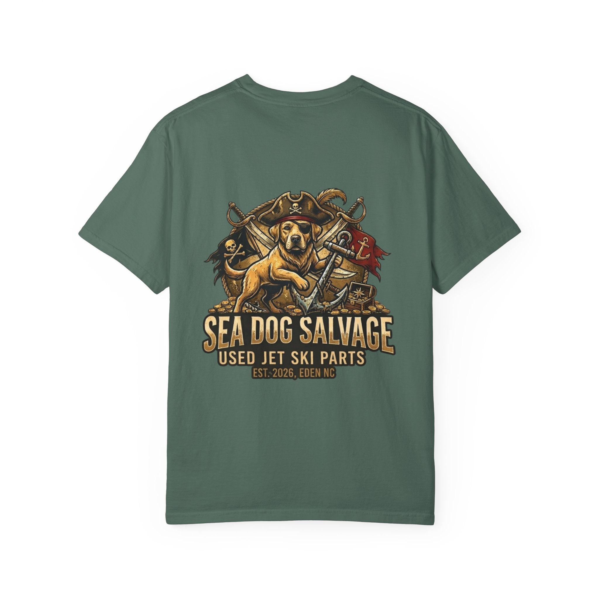 Sea Dog Salvage T-Shirt — Used Jet Ski Parts Vintage Dog Logo