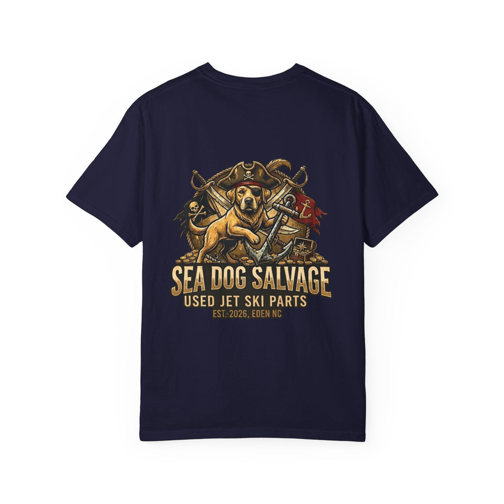 Sea Dog Salvage T-Shirt — Used Jet Ski Parts Vintage Dog Logo