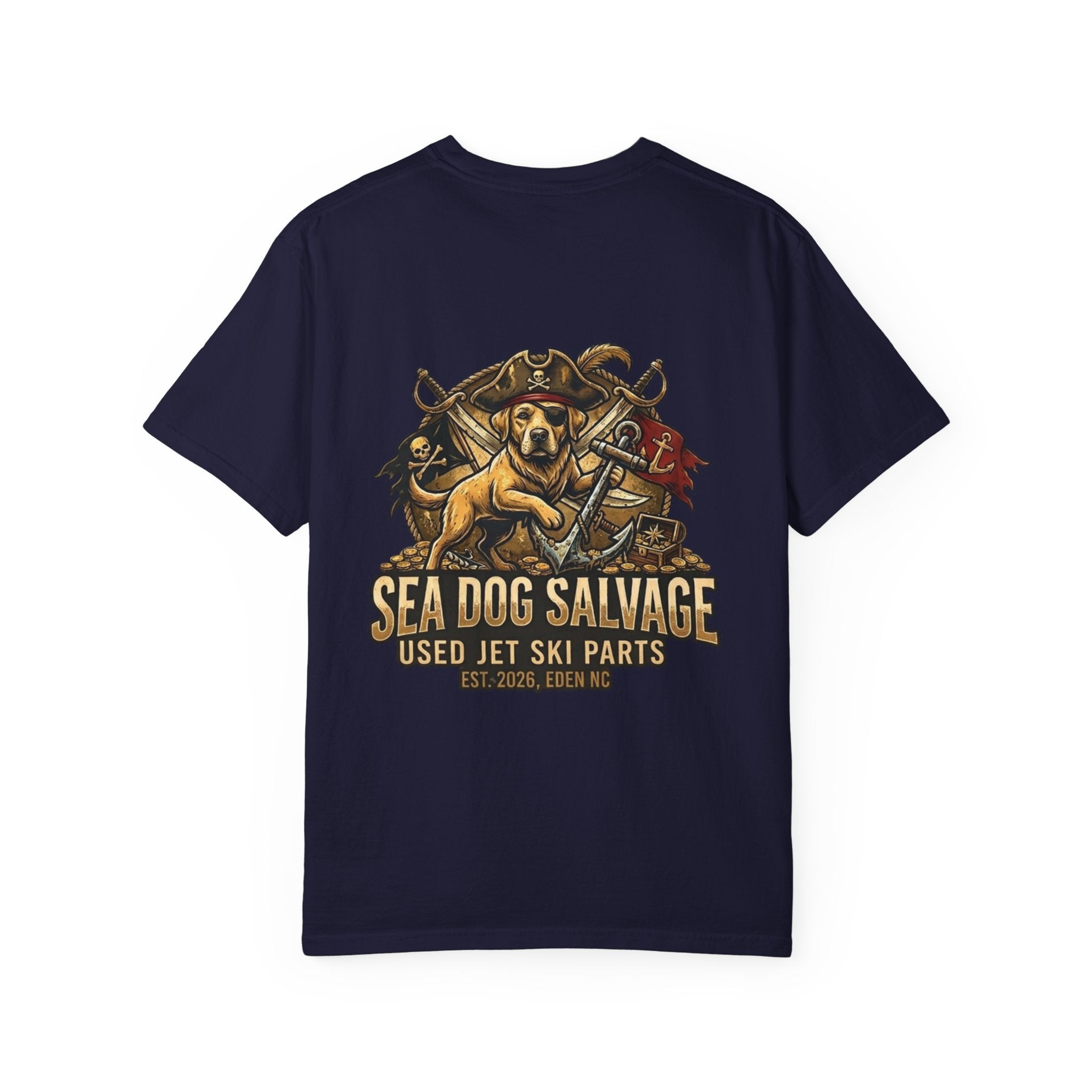 Sea Dog Salvage T-Shirt — Used Jet Ski Parts Vintage Dog Logo