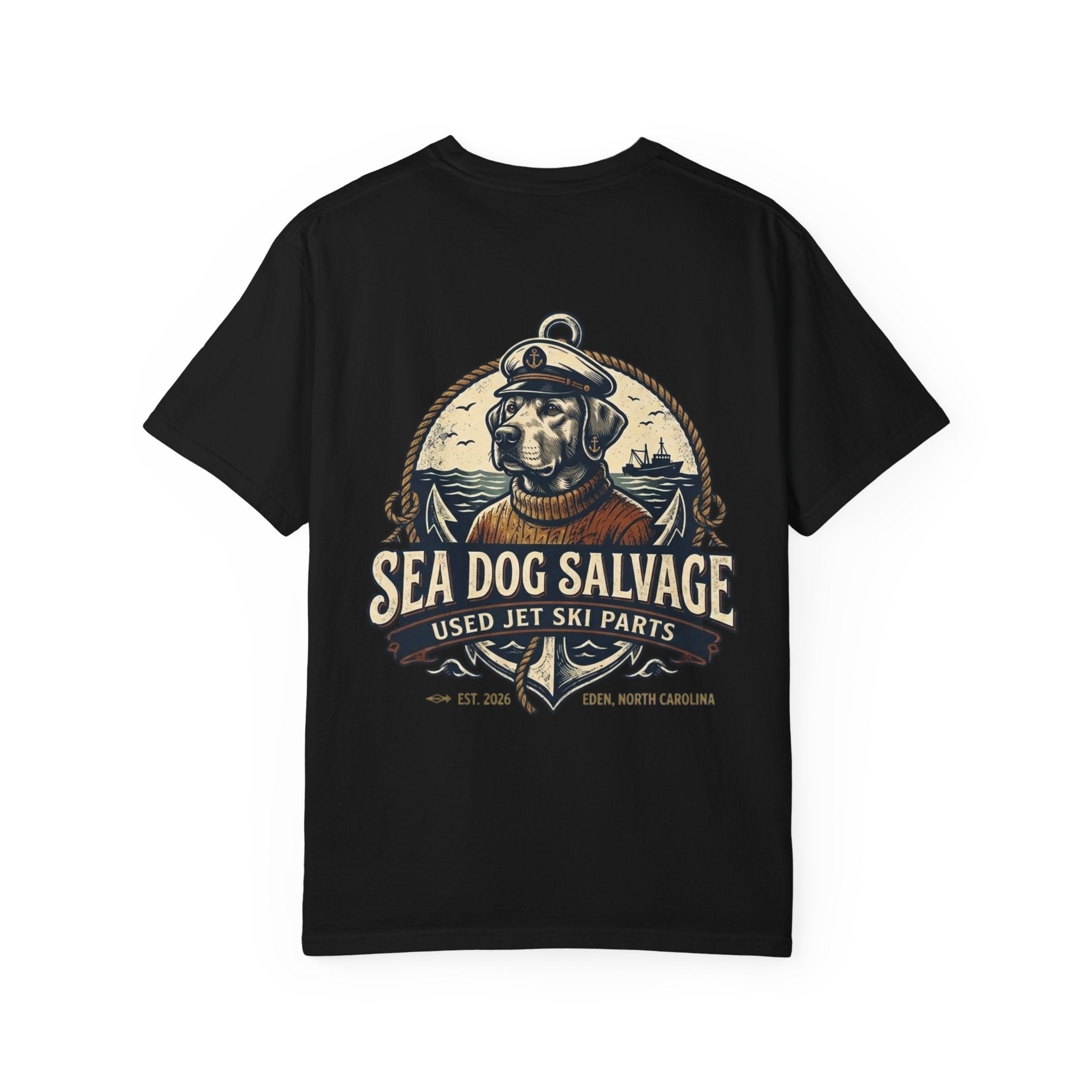 Sea Dog Salvage Anchor T-Shirt – Vintage Nautical Jet Ski Parts Tee