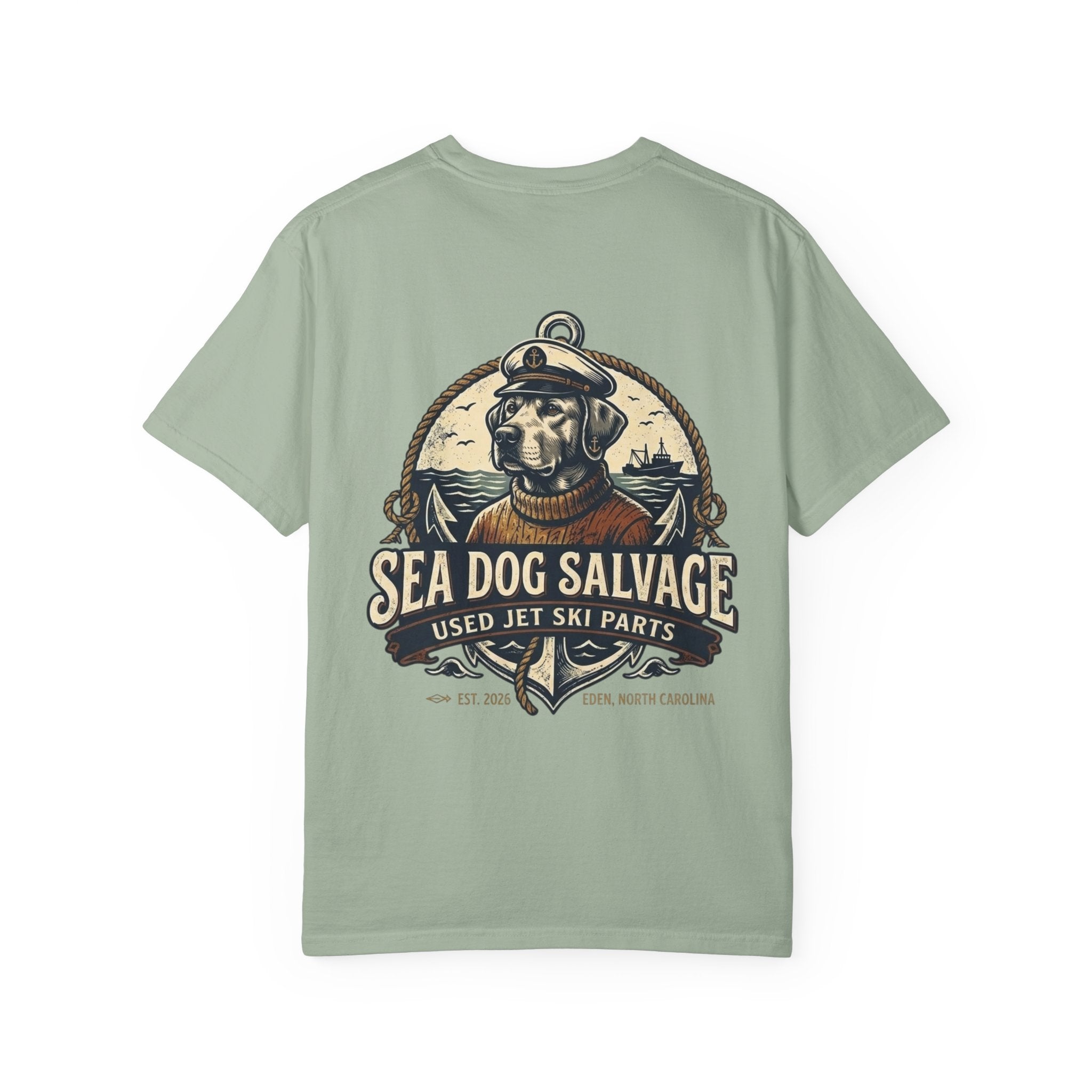 Sea Dog Salvage Anchor T-Shirt – Vintage Nautical Jet Ski Parts Tee