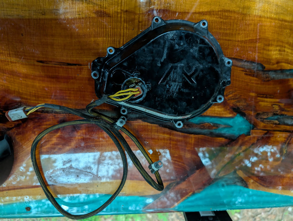Krash Industries magneto cover exterior view with wiring harness