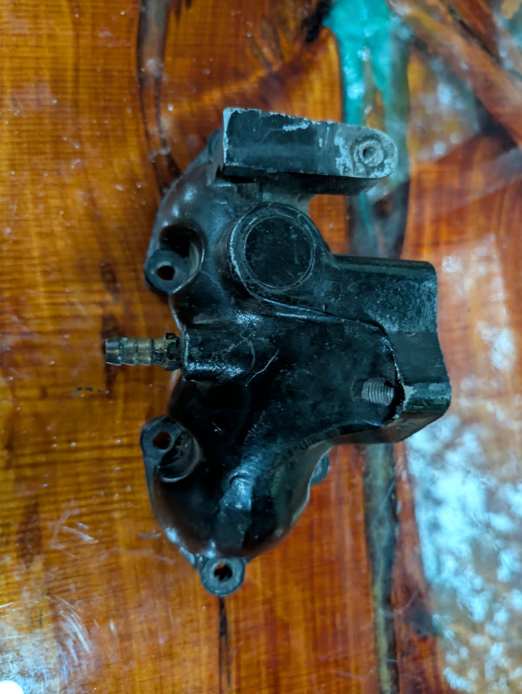 Kawasaki 650 exhaust manifold top view