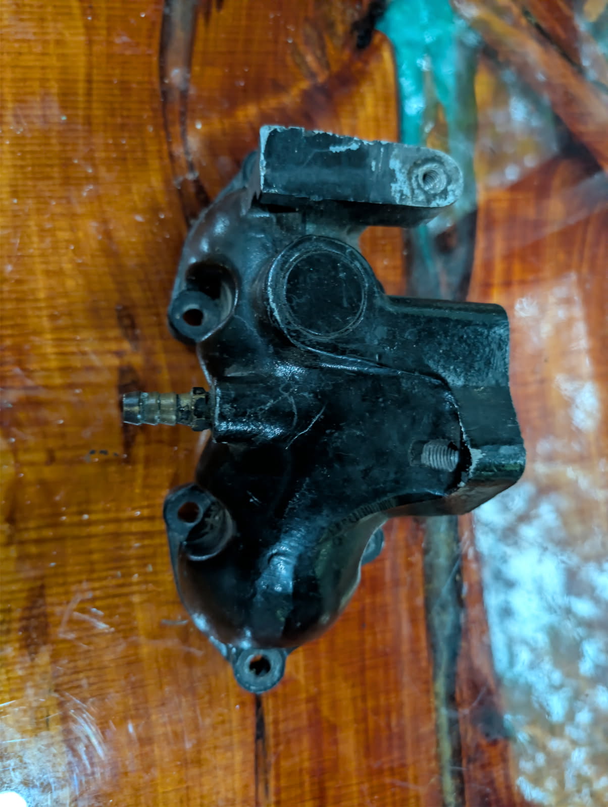 Kawasaki 650 exhaust manifold top view